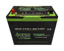 24V 50Ah Trolling Motor Lithium Battery (LiFePO4) - Bluetooth - Heated Charger included