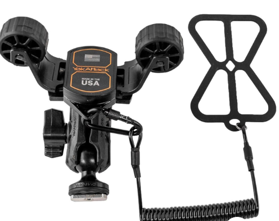 YakAttack Rotogrip Phone Holder w/1" Screwball Track Mount