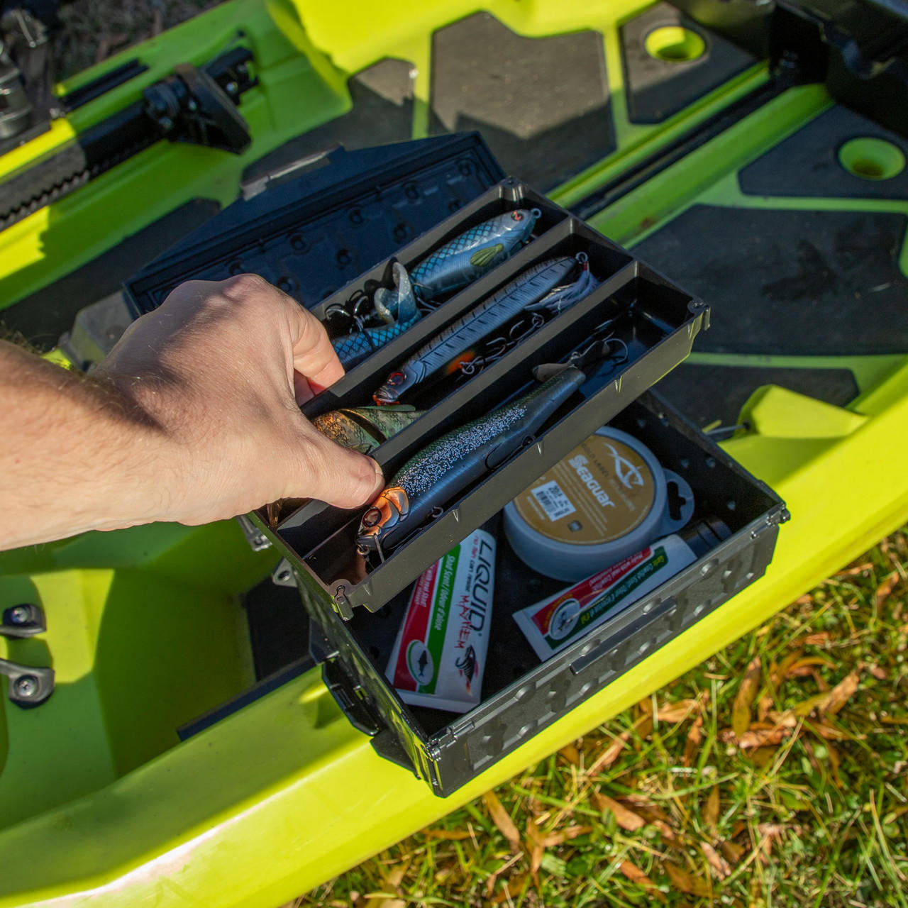 YakAttack TracPak Combo Kit, Track Mounbt, Handle and 3 trays-Poly Bag