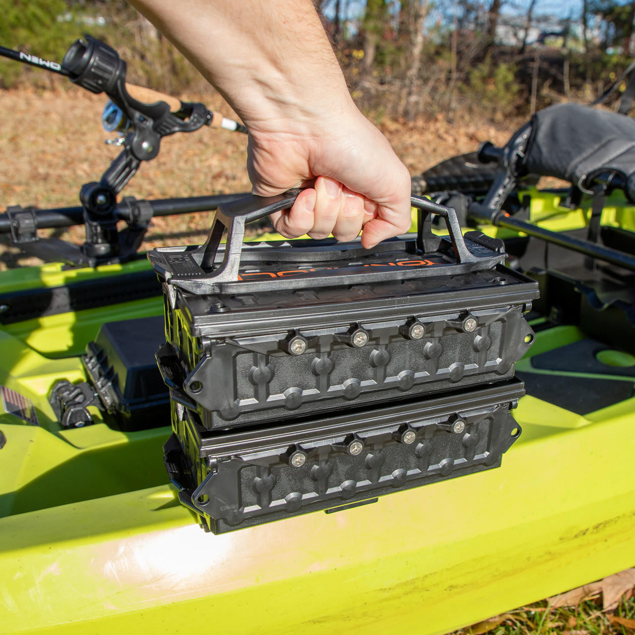 YakAttack TracPak Combo Kit, Track Mounbt, Handle and 3 trays-Poly Bag