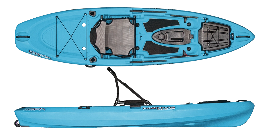 Native Falcon 11 Fishing Kayak in Tidebreak