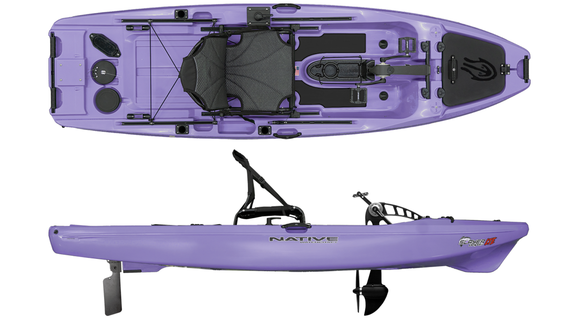 Native Watercraft Slayer Propel 10 LTE fishing kayak in Moonrise, manufacturer product photo