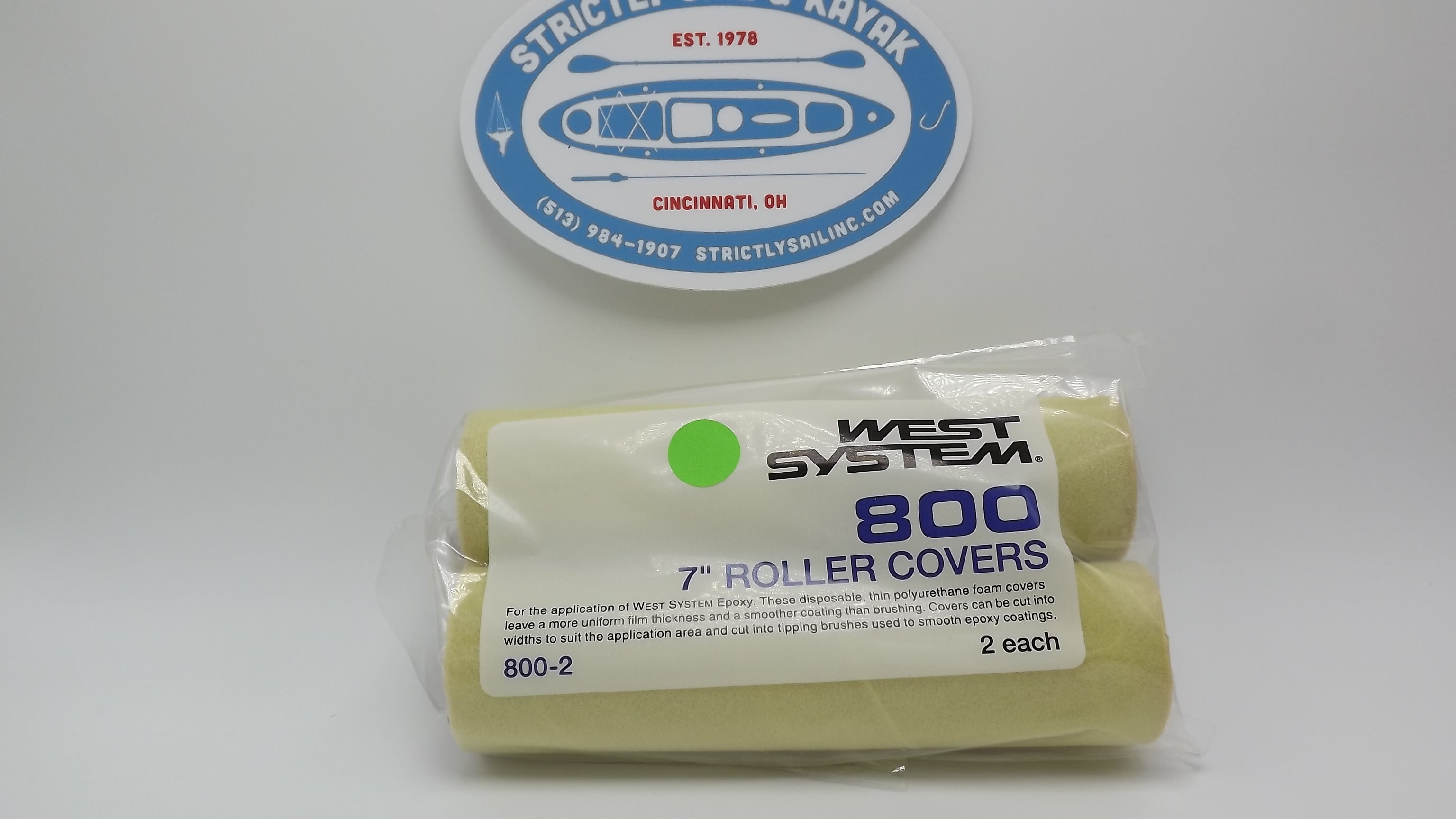 West System 800 - 7" Roller Covers, 2-Pack Set