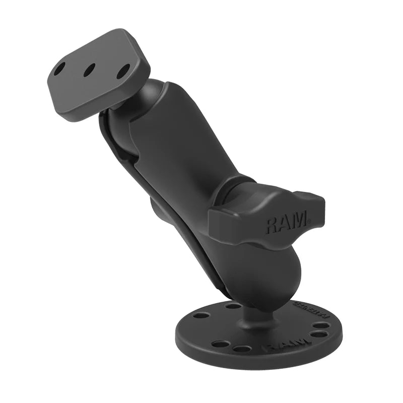 Ram Double Ball Drill-Down Mount with Diamond Place- Medium
