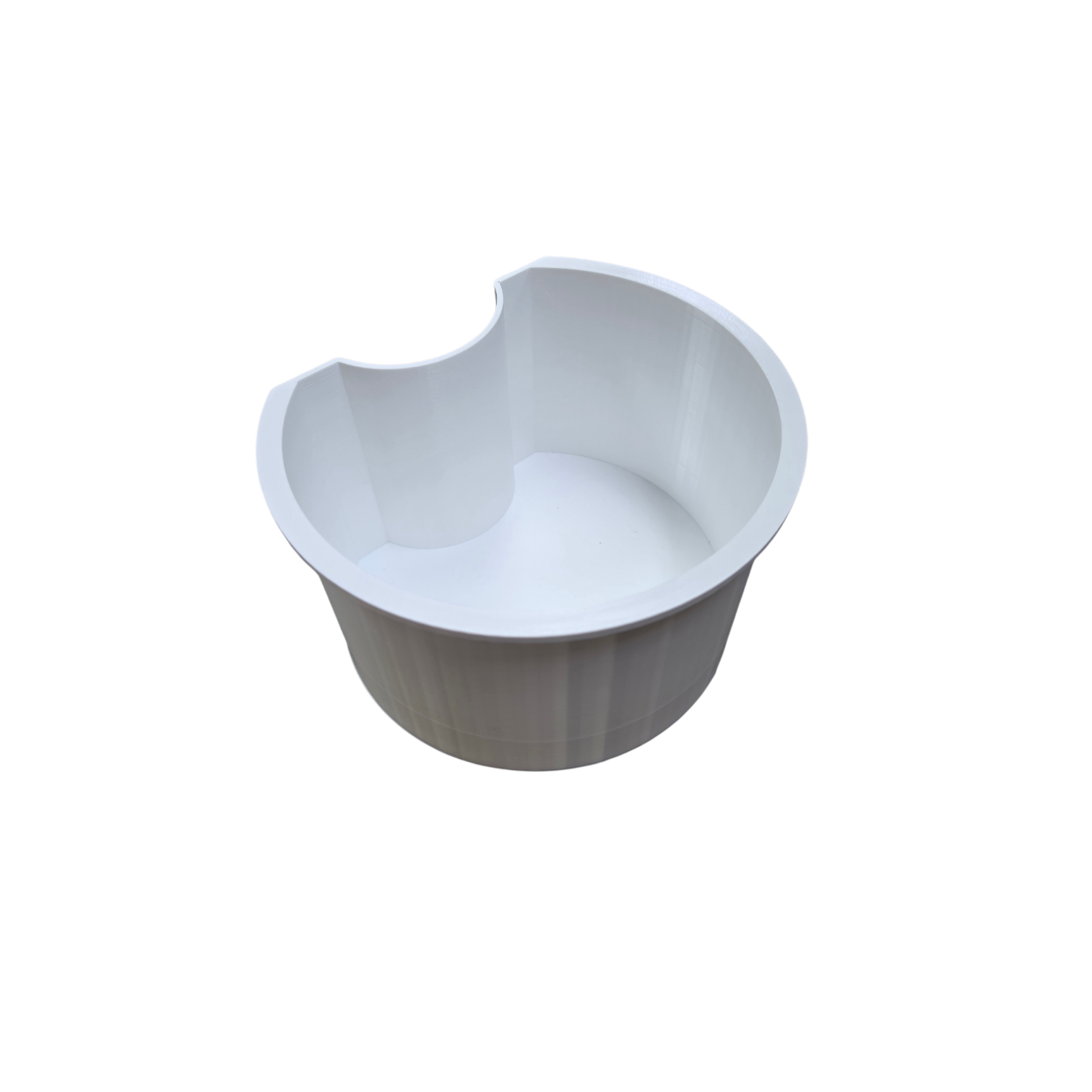 3d Printed Round Kayak Deep Gear Bucket for Hobie 8" hatch only