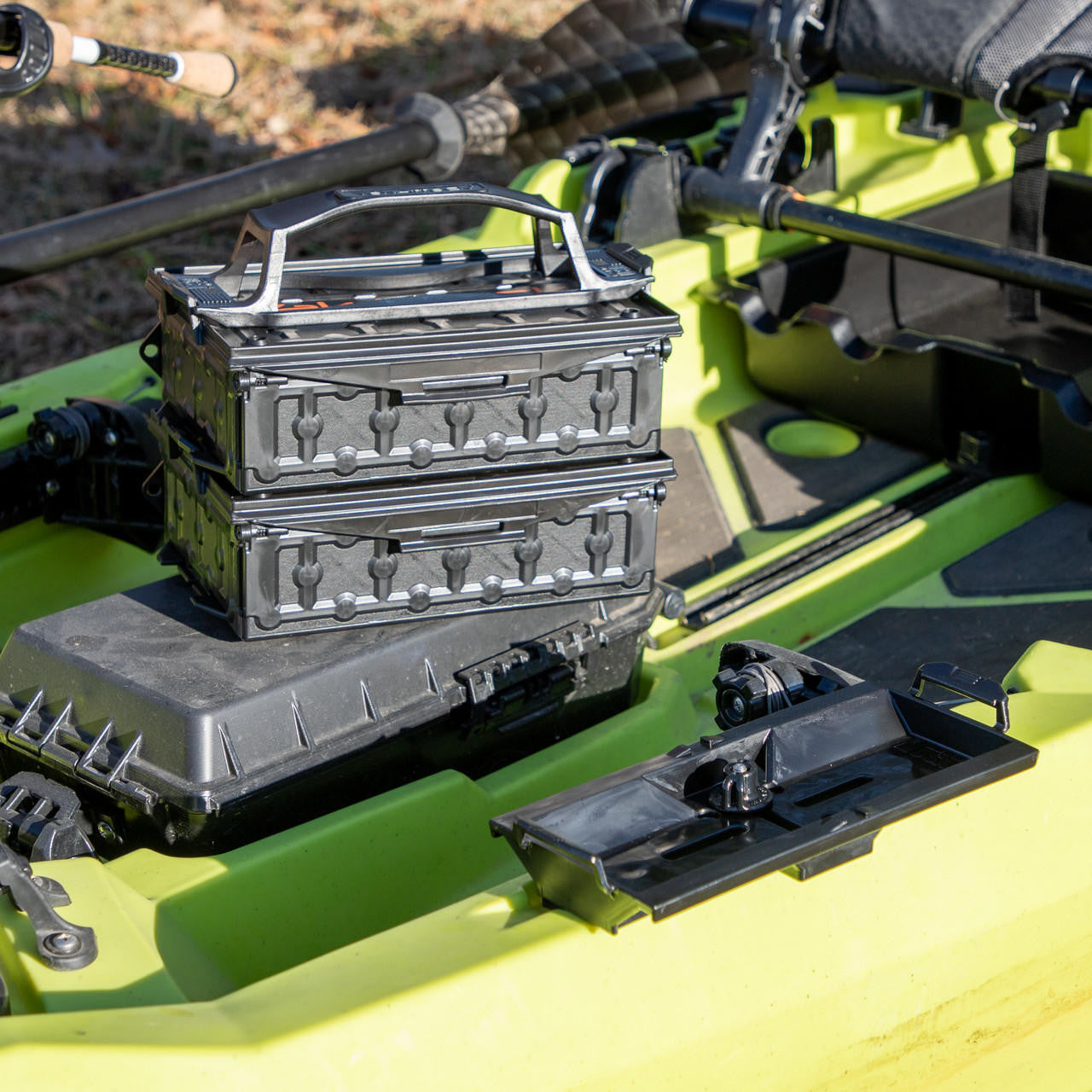 YakAttack TracPak Combo Kit, Track Mounbt, Handle and 3 trays-Poly Bag