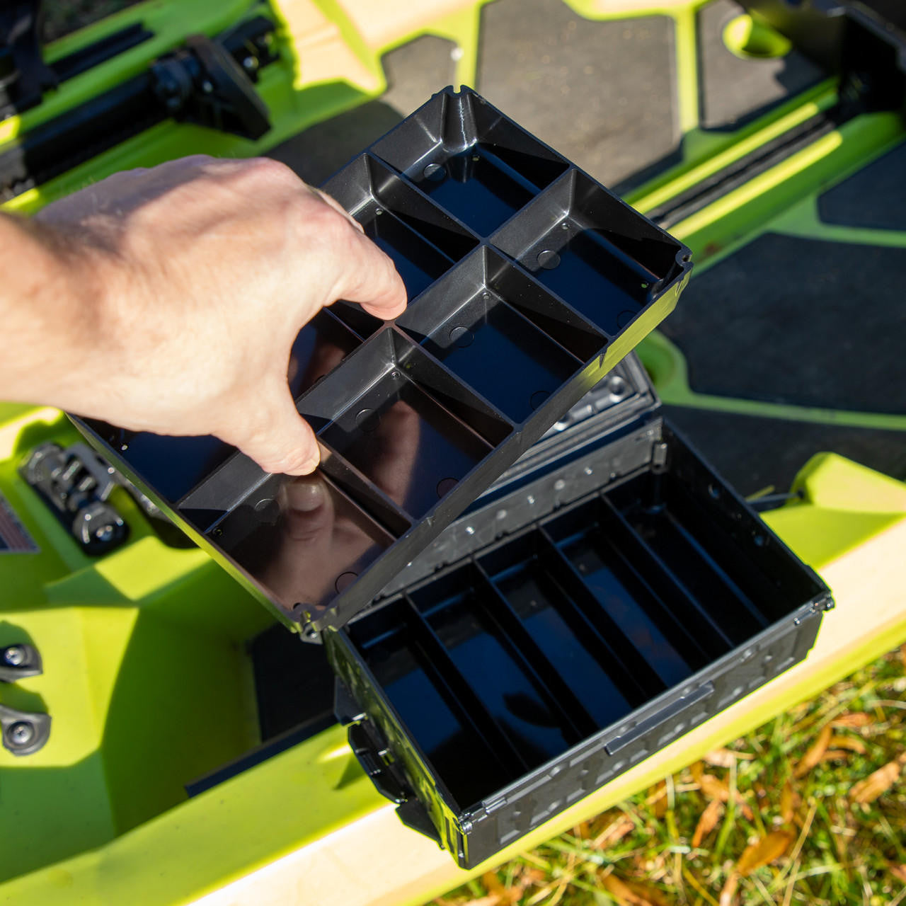 YakAttack TracPak Combo Kit, Track Mounbt, Handle and 3 trays-Poly Bag