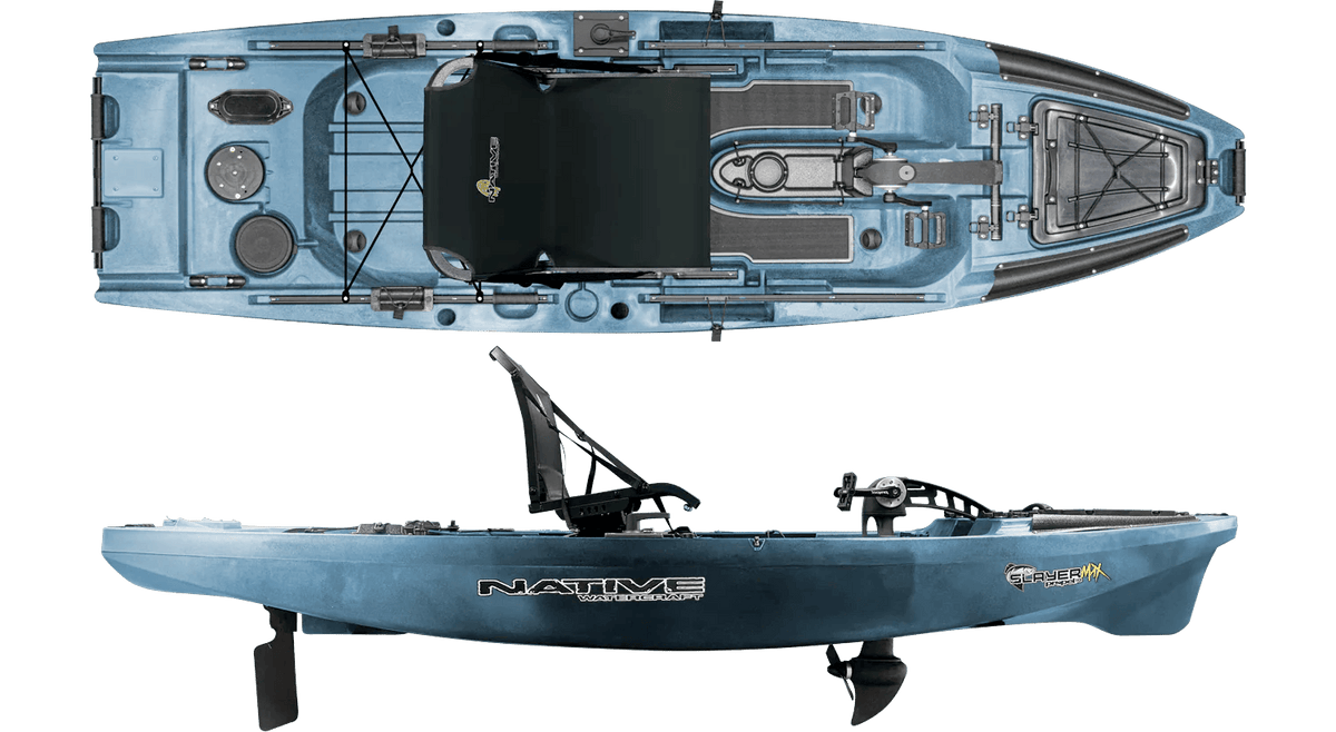 Native Watercraft Slayer Propel 10 MAX fishing kayak in Wavestrike, manufacturer product photo