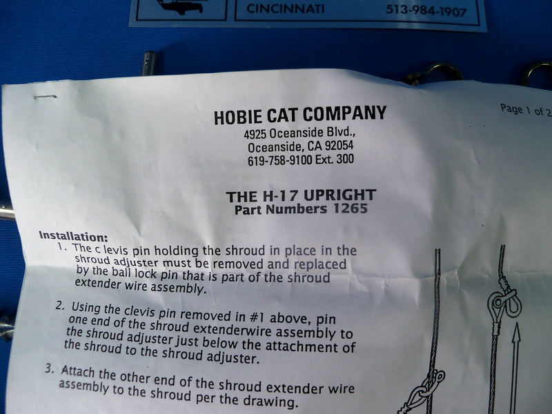 upright hobie 17